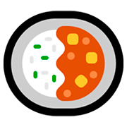 🍛 Emoji Reis mit Curry Microsoft Windows 10 Fall Creators Update.