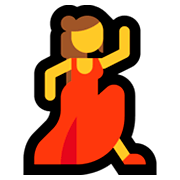 Émoji 💃 Danseuse sur Microsoft Windows 10 Fall Creators Update.