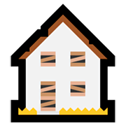 Emoji 🏚️ Casa In Rovina su Microsoft Windows 10 Fall Creators Update.