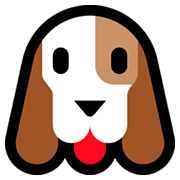 Emoji 🐶 Muso Di Cane su Microsoft Windows 10 Fall Creators Update.