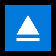 Emoji ⏏️ Pulsante Di Espulsione su Microsoft Windows 10 Fall Creators Update.