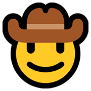 Emoji 🤠 Faccina Con Cappello Da Cowboy su Microsoft Windows 10 Fall Creators Update.