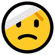 🤕 Emoji Rosto Com Atadura Na Cabeça na Microsoft Windows 10 Fall Creators Update.