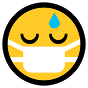 Emoji 😷 Faccina Con Mascherina su Microsoft Windows 10 Fall Creators Update.