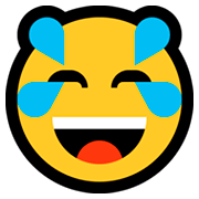 Emoji 😂 Faccina Con Lacrime Di Gioia su Microsoft Windows 10 Fall Creators Update.