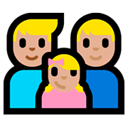 👨🏼‍👨🏼‍👧🏼 Emoji Familia - Hombre, Hombre, Niña: Tono De Piel Claro Medio en Microsoft Windows 10 Fall Creators Update.