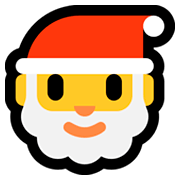 Emoji 🎅 Babbo Natale su Microsoft Windows 10 Fall Creators Update.