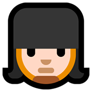 💂🏻‍♀️ Emoji Guardia Mujer: Tono De Piel Claro en Microsoft Windows 10 Fall Creators Update.