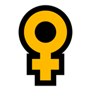 Emoji ♀️ Simbolo Genere Femminile su Microsoft Windows 10 Fall Creators Update.