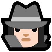 🕵🏻‍♀️ Emoji Detective Mujer: Tono De Piel Claro en Microsoft Windows 10 Fall Creators Update.