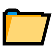 Emoji 📁 Cartella File su Microsoft Windows 10 Fall Creators Update.