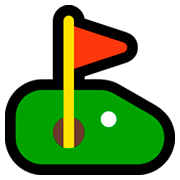 Emoji ⛳ Bandiera In Buca su Microsoft Windows 10 Fall Creators Update.