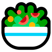 Emoji 🥗 Insalata Verde su Microsoft Windows 10 Fall Creators Update.