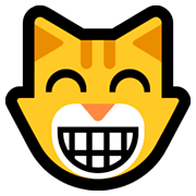 😸 Emoji Rosto De Gato Sorrindo Com Olhos Sorridentes na Microsoft Windows 10 Fall Creators Update.