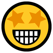 🤩 Emoji Rosto Com Olhar Maravilhado na Microsoft Windows 10 Fall Creators Update.