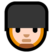 Emoji 💂🏻 Guardia: Carnagione Chiara su Microsoft Windows 10 Fall Creators Update.