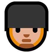 💂🏼 Emoji Guardia: Tono De Piel Claro Medio en Microsoft Windows 10 Fall Creators Update.