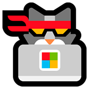 Émoji 🐱‍💻 Chat pirate sur Microsoft Windows 10 Fall Creators Update.
