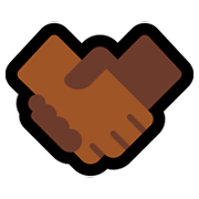 🤝🏾 Emoji Handschlag, mitteldunkle Hautfarbe Microsoft Windows 10 Fall Creators Update.