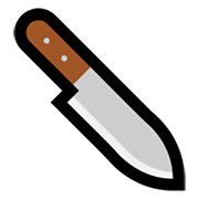 Émoji 🔪 Couteau De Cuisine sur Microsoft Windows 10 Fall Creators Update.
