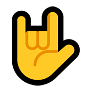 Emoji 🤟 Gesto Ti Amo su Microsoft Windows 10 Fall Creators Update.