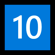Emoji 🔟 Tasto: 10 su Microsoft Windows 10 Fall Creators Update.