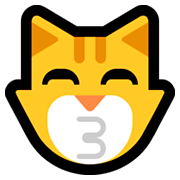 😽 Emoji Gato Besando en Microsoft Windows 10 Fall Creators Update.