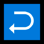 ↩️ Emoji Seta Curva Da Direita Para A Esquerda na Microsoft Windows 10 Fall Creators Update.