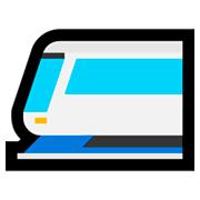 🚈 Emoji Tren Ligero en Microsoft Windows 10 Fall Creators Update.