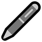 Emoji 🖊️ Penna A Sfera su Microsoft Windows 10 Fall Creators Update.