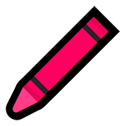Émoji 🖍️ Crayon Pastel sur Microsoft Windows 10 Fall Creators Update.