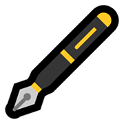 Emoji 🖋️ Penna Stilografica su Microsoft Windows 10 Fall Creators Update.