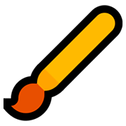 Emoji 🖌️ Pennello su Microsoft Windows 10 Fall Creators Update.