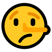 🤥 Emoji lügendes Gesicht Microsoft Windows 10 Fall Creators Update.