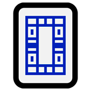 Emoji 🀆 Mahjong - Drago bianco su Microsoft Windows 10 Fall Creators Update.