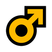 Emoji ♂️ Simbolo Genere Maschile su Microsoft Windows 10 Fall Creators Update.