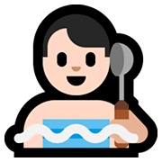🧖🏻‍♂️ Emoji Homem Na Sauna: Pele Clara na Microsoft Windows 10 Fall Creators Update.
