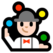 Emoji 🤹🏻‍♂️ Giocoliere Uomo: Carnagione Chiara su Microsoft Windows 10 Fall Creators Update.