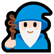 Emoji 🧙🏻‍♂️ Mago Uomo: Carnagione Chiara su Microsoft Windows 10 Fall Creators Update.