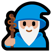 Emoji 🧙🏼‍♂️ Mago Uomo: Carnagione Abbastanza Chiara su Microsoft Windows 10 Fall Creators Update.