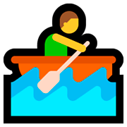 Emoji 🚣‍♂️ Uomo In Barca A Remi su Microsoft Windows 10 Fall Creators Update.
