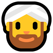 👳‍♂️ Emoji Mann mit Turban Microsoft Windows 10 Fall Creators Update.