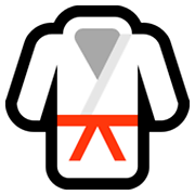 Emoji 🥋 Kimono Per Arti Marziali su Microsoft Windows 10 Fall Creators Update.