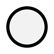 Emoji ⚪ Cerchio Bianco su Microsoft Windows 10 Fall Creators Update.