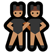 Emoji 👯🏽‍♂️ Uomini Con Orecchie Da Coniglio, Carnagione Olivastra su Microsoft Windows 10 Fall Creators Update.
