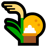 Emoji 🎑 Contemplazione Della Luna su Microsoft Windows 10 Fall Creators Update.