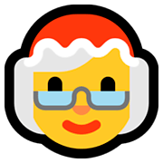 Emoji 🤶 Mamma Natale su Microsoft Windows 10 Fall Creators Update.