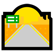 Emoji 🛣️ Autostrada su Microsoft Windows 10 Fall Creators Update.