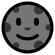 🌚 Emoji Luna Nueva Con Cara en Microsoft Windows 10 Fall Creators Update.