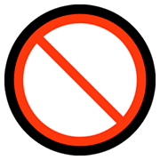 Émoji 🚫 Symbole D’interdiction sur Microsoft Windows 10 Fall Creators Update.